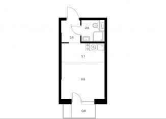 Продаю квартиру студию, 20.6 м2, поселение Московский, ЖК Саларьево Парк