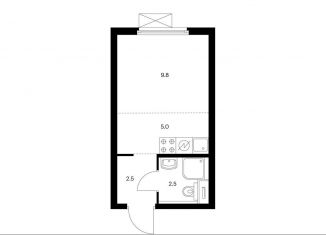 Квартира на продажу студия, 19.8 м2, Москва, Люблинская улица, 78к2, ЮВАО