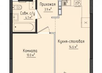 1-ком. квартира на продажу, 32.6 м2, село Первомайский