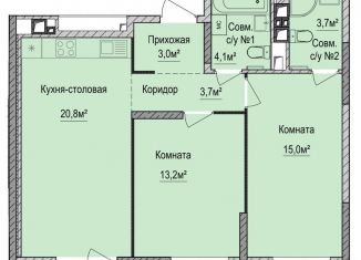 Продажа 2-ком. квартиры, 63.5 м2, Ижевск, Устиновский район