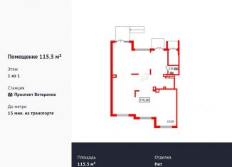 Продается помещение свободного назначения, 115.3 м2, Санкт-Петербург, Красносельский район