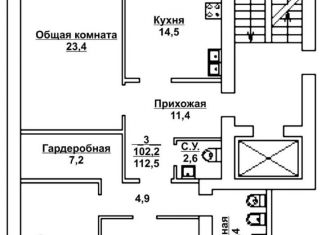 Продается 3-ком. квартира, 83.7 м2, Москва, улица Зорге, 9к1, станция Хорошёво