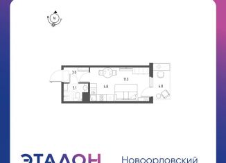Продажа квартиры студии, 23.6 м2, Санкт-Петербург, ЖК Новоорловский