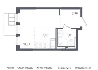 Продаю квартиру студию, 21.7 м2, Ленинский городской округ, ЖК Горки Парк