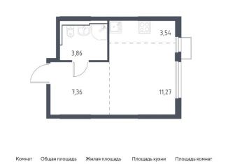 Продаю квартиру студию, 26 м2, село Остафьево, жилой комплекс Остафьево, к16