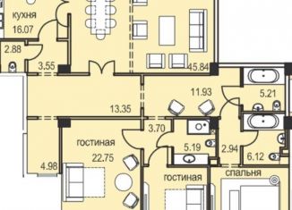 Продажа пятикомнатной квартиры, 135 м2, Москва, 1-я Мясниковская улица, 2, ЖК Соколиный Форт