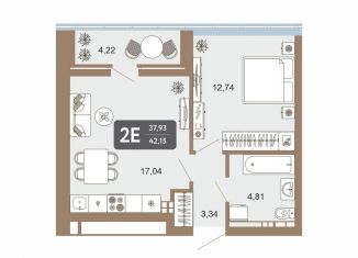 Продам 2-комнатную квартиру, 42.2 м2, Свердловская область
