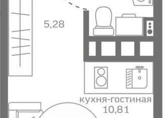 Квартира на продажу студия, 19.6 м2, Тюменская область, улица Петра Ершова, 8