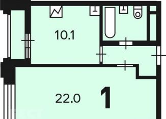 Продам однокомнатную квартиру, 39.1 м2, Москва, Гжатская улица, 5к7, ЖК Лайф Кутузовский