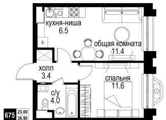 Продам 2-комнатную квартиру, 36.9 м2, Москва, Басманный район