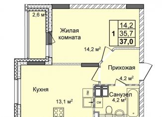 Продается 1-комнатная квартира, 37 м2, Нижний Новгород, Сормовский район, улица Коперника, 1А