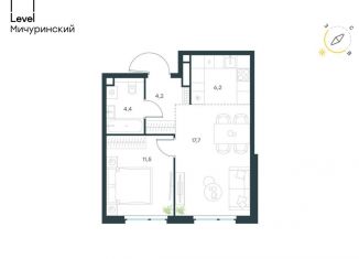 Продам двухкомнатную квартиру, 44 м2, Москва, район Очаково-Матвеевское