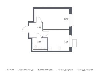 Продается 1-ком. квартира, 35 м2, посёлок Жилино-1, жилой комплекс Егорово Парк, к3.1, ЖК Егорово Парк
