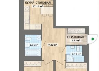 Продаю 2-комнатную квартиру, 71.6 м2, Екатеринбург, Чкаловский район