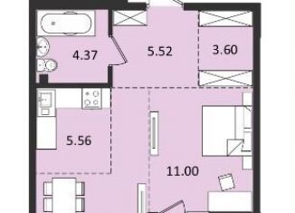 Продажа двухкомнатной квартиры, 42.8 м2, Хабаровск, Албанский переулок