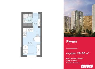 Квартира на продажу студия, 21 м2, Санкт-Петербург, метро Академическая