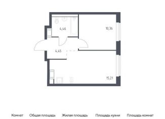 Продаю однокомнатную квартиру, 34.5 м2, Виллозское городское поселение