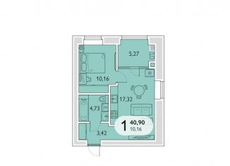 Продается однокомнатная квартира, 40.9 м2, посёлок Мичуринский, микрорайон Мегаполис-Парк, 23к2
