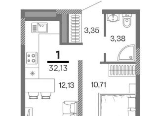 Продажа 1-комнатной квартиры, 30.9 м2, Рязанская область