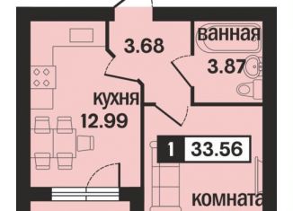 1-комнатная квартира на продажу, 33.6 м2, Муром