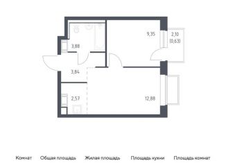 Однокомнатная квартира на продажу, 33.2 м2, посёлок Мирный, жилой комплекс Томилино Парк, к6.1