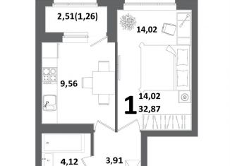 Продажа 1-комнатной квартиры, 32.9 м2, Республика Башкортостан