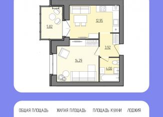 Продается 1-комнатная квартира, 38.8 м2, Ярославская область