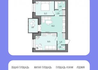Двухкомнатная квартира на продажу, 62.7 м2, Рыбинск