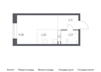 Продается квартира студия, 23.4 м2, поселение Филимонковское, Золотошвейная улица