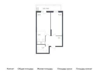 Продам двухкомнатную квартиру, 55.6 м2, посёлок Жилино-1, жилой комплекс Егорово Парк, к3, ЖК Егорово Парк