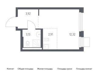 Продается квартира студия, 22.3 м2, поселение Кокошкино, жилой комплекс Новое Внуково, к26