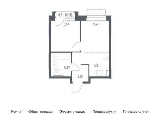 Продаю 2-комнатную квартиру, 29.9 м2, Московская область
