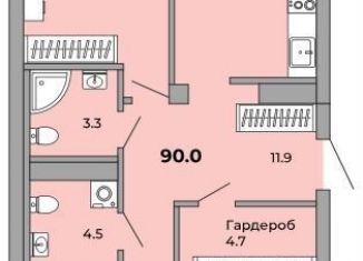 Продается 3-комнатная квартира, 90 м2, Екатеринбург, метро Машиностроителей, Донбасская улица, 21