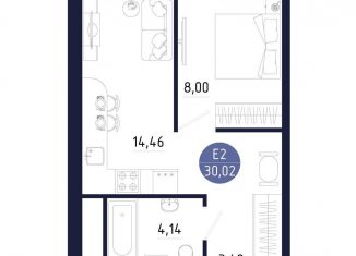Продам 1-комнатную квартиру, 30 м2, Тульская область