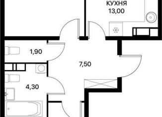 Двухкомнатная квартира на продажу, 65.7 м2, Ростов-на-Дону