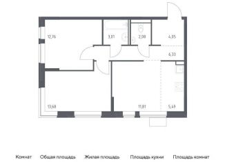 Продается 2-комнатная квартира, 59.2 м2, Москва, Молжаниновский район