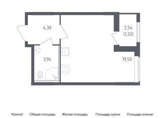Квартира на продажу студия, 29.1 м2, Ленинградская область