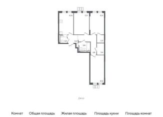Продаю 3-комнатную квартиру, 77.1 м2, Московская область, Взлётная улица, 2
