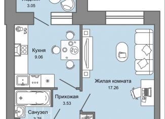 Продам однокомнатную квартиру, 35 м2, Киров, Ленинский район