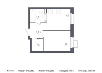 Продается 1-комнатная квартира, 29.4 м2, Москва, жилой комплекс Эко Бунино, к18-19