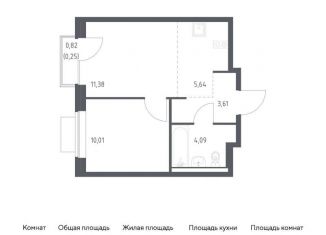 Продается 1-комнатная квартира, 35 м2, Ленинский городской округ, жилой комплекс Новое Видное, 18.2