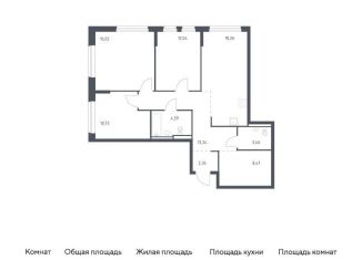Продажа 3-комнатной квартиры, 88.2 м2, Колпино