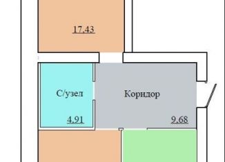 Двухкомнатная квартира на продажу, 66.8 м2, Ярославль, Ленинский район