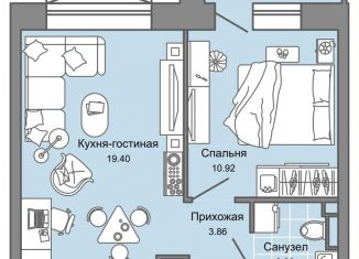 Продажа двухкомнатной квартиры, 40 м2, Кировская область, улица 4-й Пятилетки, 84