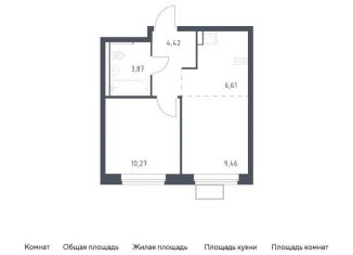 Продам 1-ком. квартиру, 34.6 м2, посёлок Жилино-1, жилой комплекс Егорово Парк, к3.2