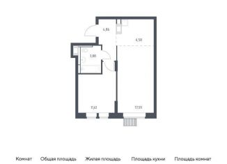 Продажа 1-комнатной квартиры, 35.6 м2, Балашиха