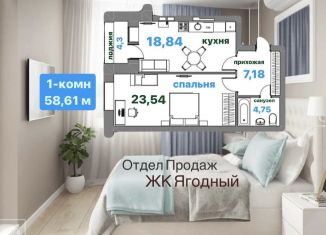 Продажа однокомнатной квартиры, 58.6 м2, Вологда
