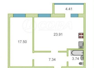 Продается 1-ком. квартира, 53 м2, Тюмень, улица Тимофея Кармацкого, 9, ЖК Ария