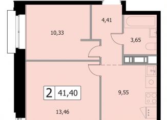 2-комнатная квартира на продажу, 41.4 м2, Одинцово