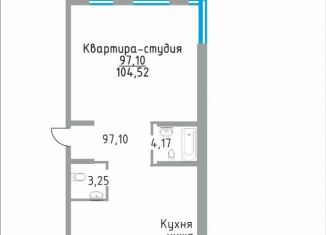 Продается квартира студия, 104.5 м2, Самарская область, Ново-Садовая улица (дублёр)